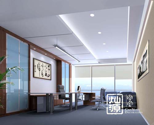 客服機房二層領導辦公室效果圖 客服機房二層領導辦公室效果圖