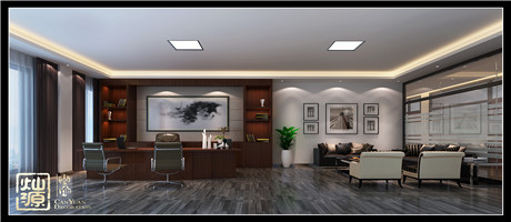 南寧辦公室裝修設計業主來公司洽談了