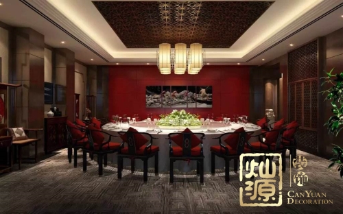 中國風，老牌南寧裝修設計公司展示中式風格辦公室裝修