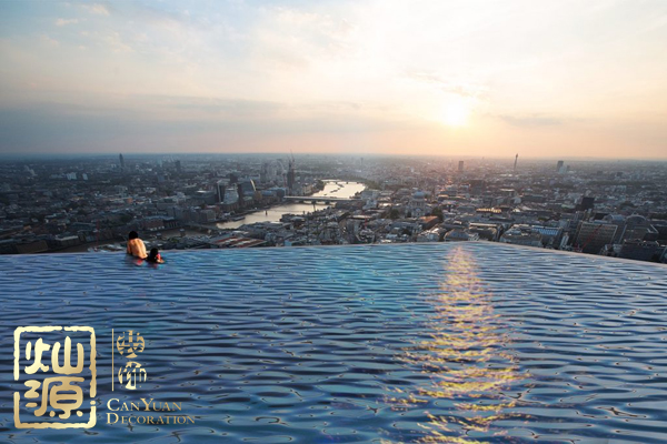 全球首個無邊泳池即將開建 屋頂泳池或將成為旅店新寵