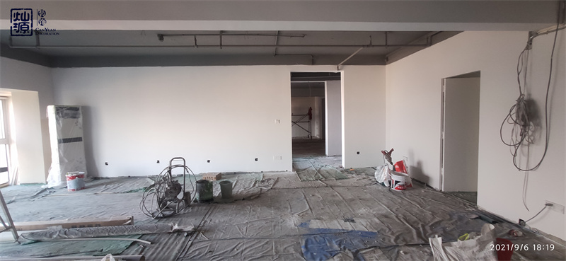 南寧口腔醫院裝修施工現場