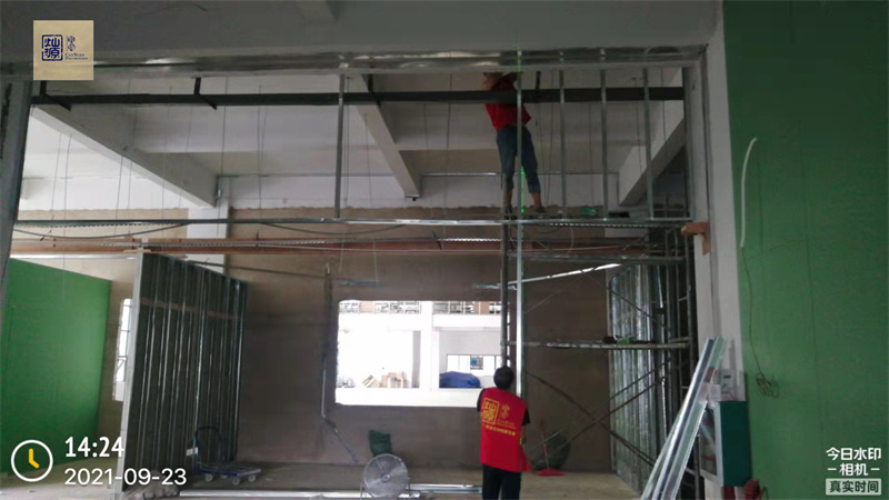 南寧辦公室裝修公司&mdash;燦源裝飾施工現場