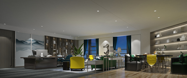 辦公室設計裝修效果圖&mdash;燦源裝飾