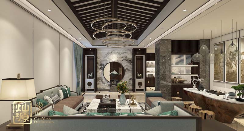 別墅設計接待區效果圖 別墅設計接待區效果圖