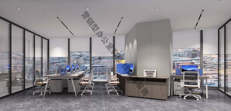 辦公室裝修設(shè)計(jì)效果圖&mdash;公共辦公室