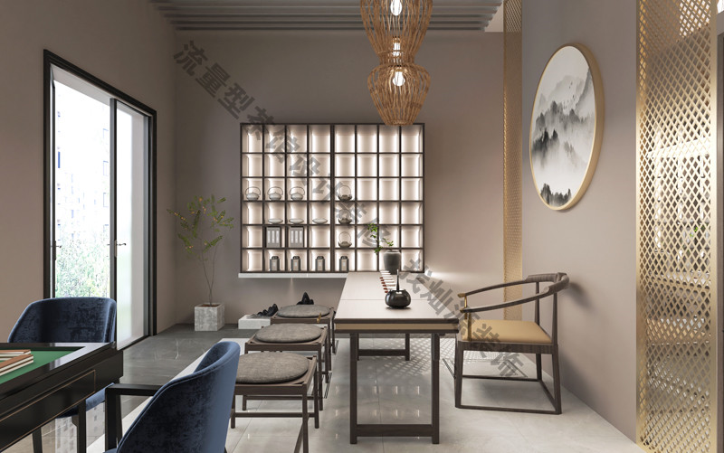 南寧中式茶館設計裝修效果圖&mdash;燦源裝飾