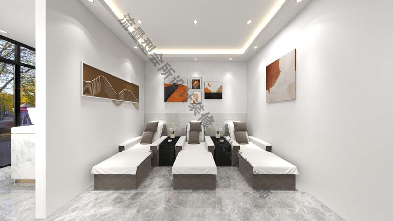 南寧足浴按摩會所設計裝修效果圖&mdash;公共按摩區