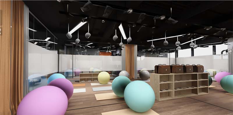 健身會所設計裝修效果圖—燦源裝飾 健身會所設計裝修效果圖—燦源裝飾