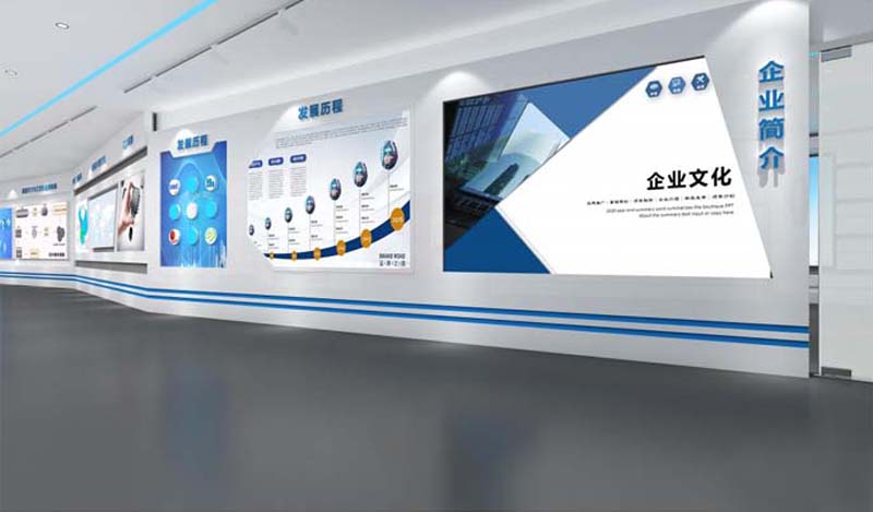 南寧企業展廳設計裝修效果圖&mdash;燦源裝飾