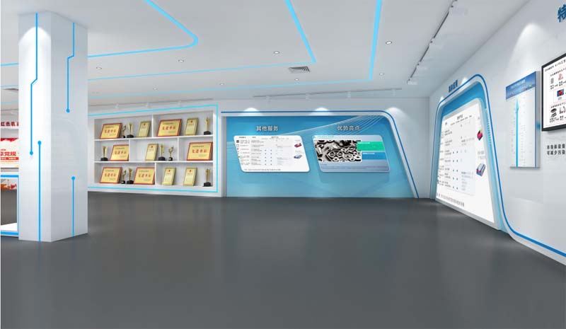 南寧企業展廳設計裝修效果圖&mdash;燦源裝飾