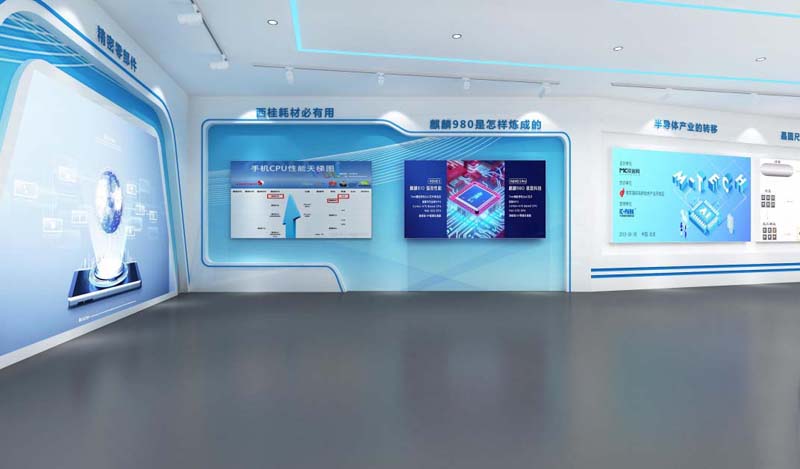 南寧企業展廳設計裝修效果圖&mdash;燦源裝飾