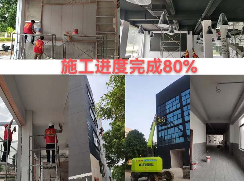 南寧英輪名駒摩托車4S店裝修施工進度完成80%—燦源裝飾 南寧英輪名駒摩托車4S店裝修施工進度完成80%—燦源裝飾